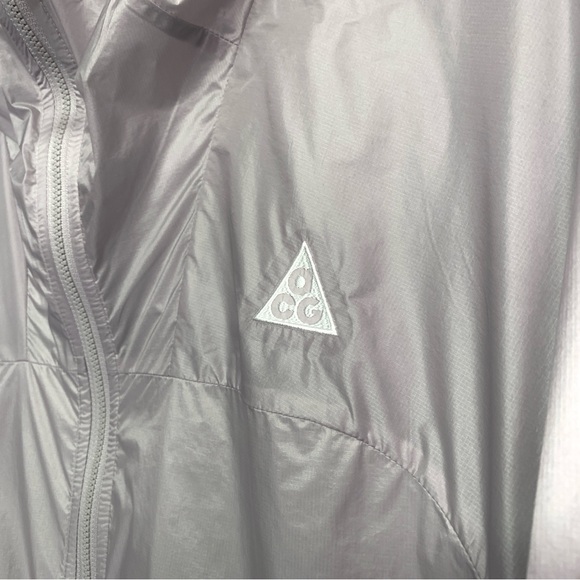 NIKE ACG Cinder Cone Windproof Hooded Full Zip Jacket Windbreaker XXL Grey NWT - Picture 5 of 12